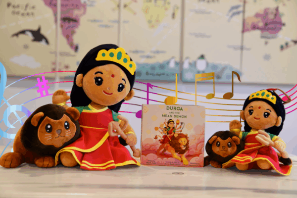 12 Durga Devi Collection – Mantra Singing Plush Toys with Book