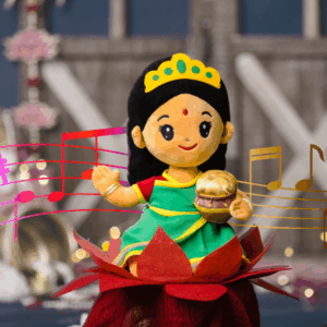 Home Laxmi Devi (Medium 11 inch) Mantra Singing Plush Toy