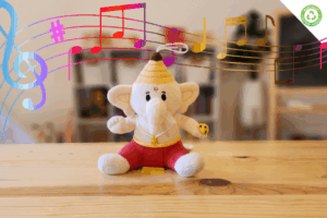 Baby Ganesh (Small 7 inch) Mantra Singing Soft Toy