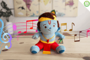Baby Krishna (Small 7 inch) Mantra Singing Soft Toy