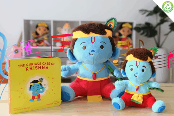 9 Baby Krishna Collection – Mantra Singing Soft Toys with Book