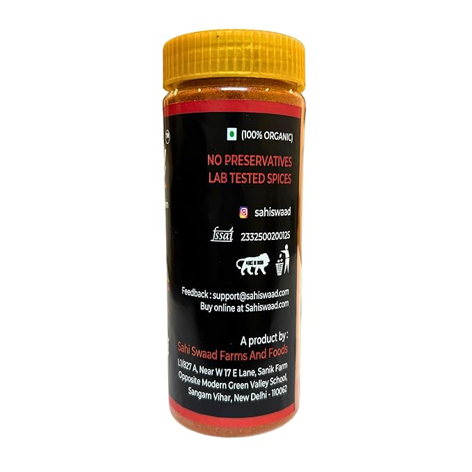 sahi swaad red chilli powder (100gm) no preservatives, 100% natural & lab tested spices sahi swaad red chilli powder (100gm) no preservatives, 100% natural & lab tested spices